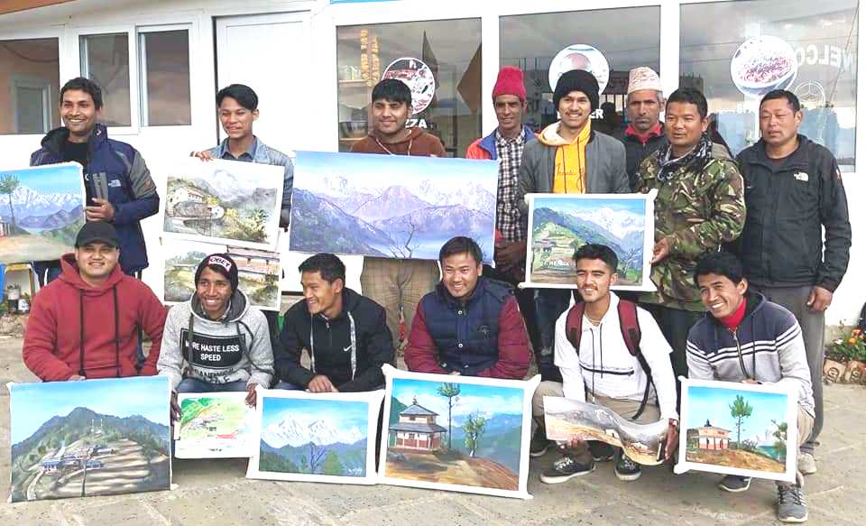 टोड्केमा लाइभ पेन्टीङ