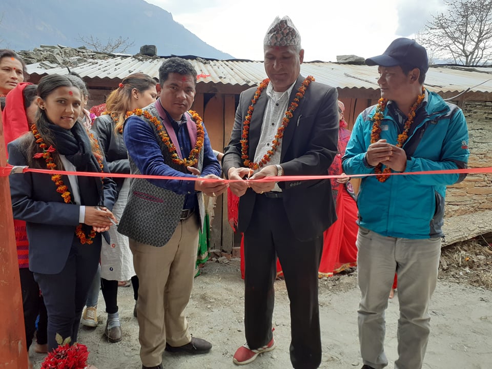 भगवतीमा राम मन्दिर सामुदायीक स्वास्थ्य इकाई स्थापना ,अध्यक्षद्धारा उद्घाटन