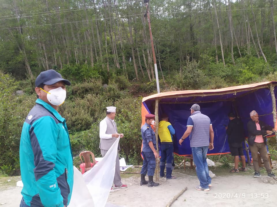 पात्लेखेत र झिँमा स्वास्थ्य सहायता कक्ष स्थापना