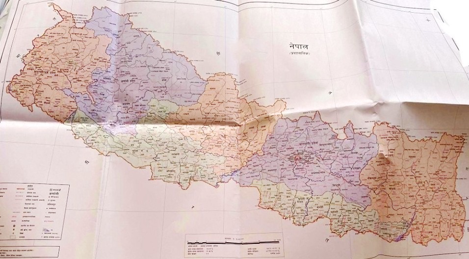 मन्त्रिपरिषद बैठकद्धारा नेपालको नयाँ नक्सा पारित ,यस्तो छ नयाँ नक्सा