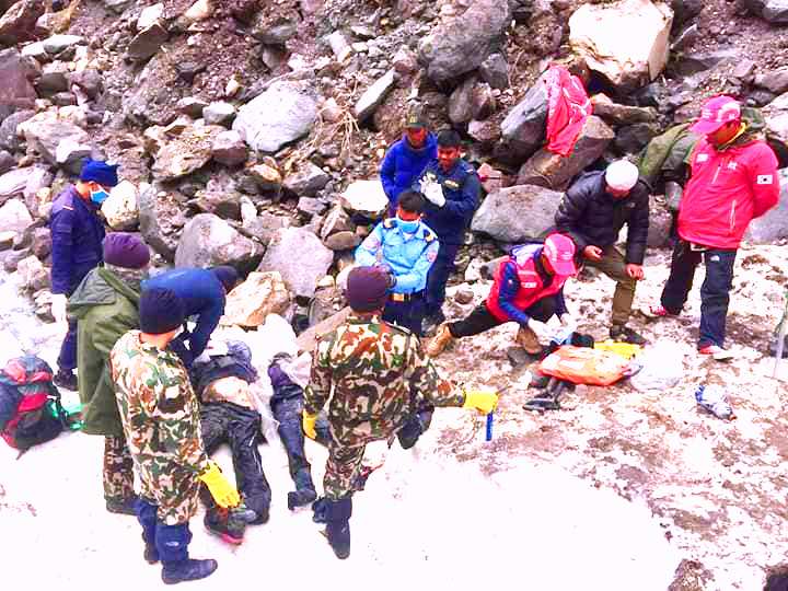 अन्नपुर्णको हिमपहिरोमा हराइरहेका सातै जनाको शव ३ महिनापछि फेला