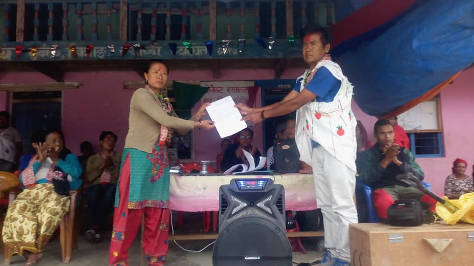 कादुरी संस्थाले बनायो खिबाङमा एक घर एक धारा
