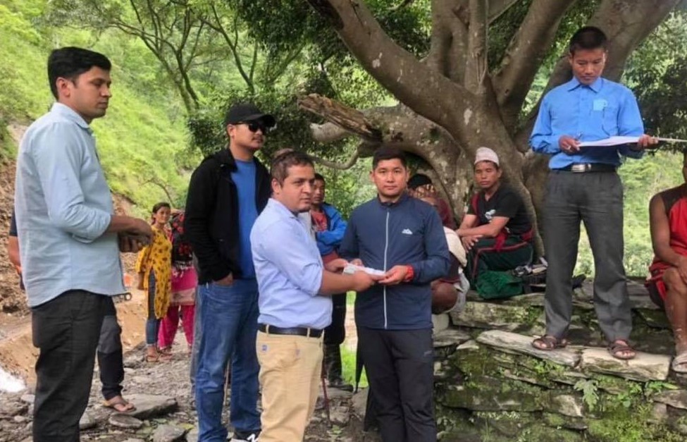 पहिरो पीडितलाई नर्वेबाट आर्थिक सहयोग