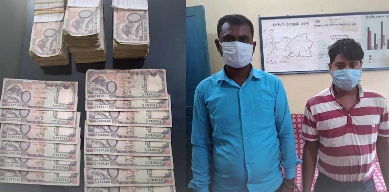 बारामा १२ लाख नक्कली नेपाली नोटसहित २ जना पक्राउ