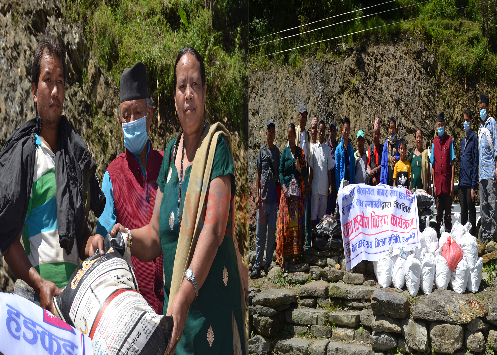 अन्नपुर्णका बाढी पहीरो पीडितलाई राहत वितरण (भिडिओ /तस्बिर सहित )