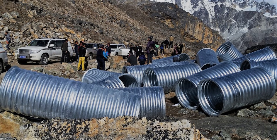 उत्तरी छिमेकी चीनले दिएका ह्युमपाइप दुई वर्षदेखि सीमामै