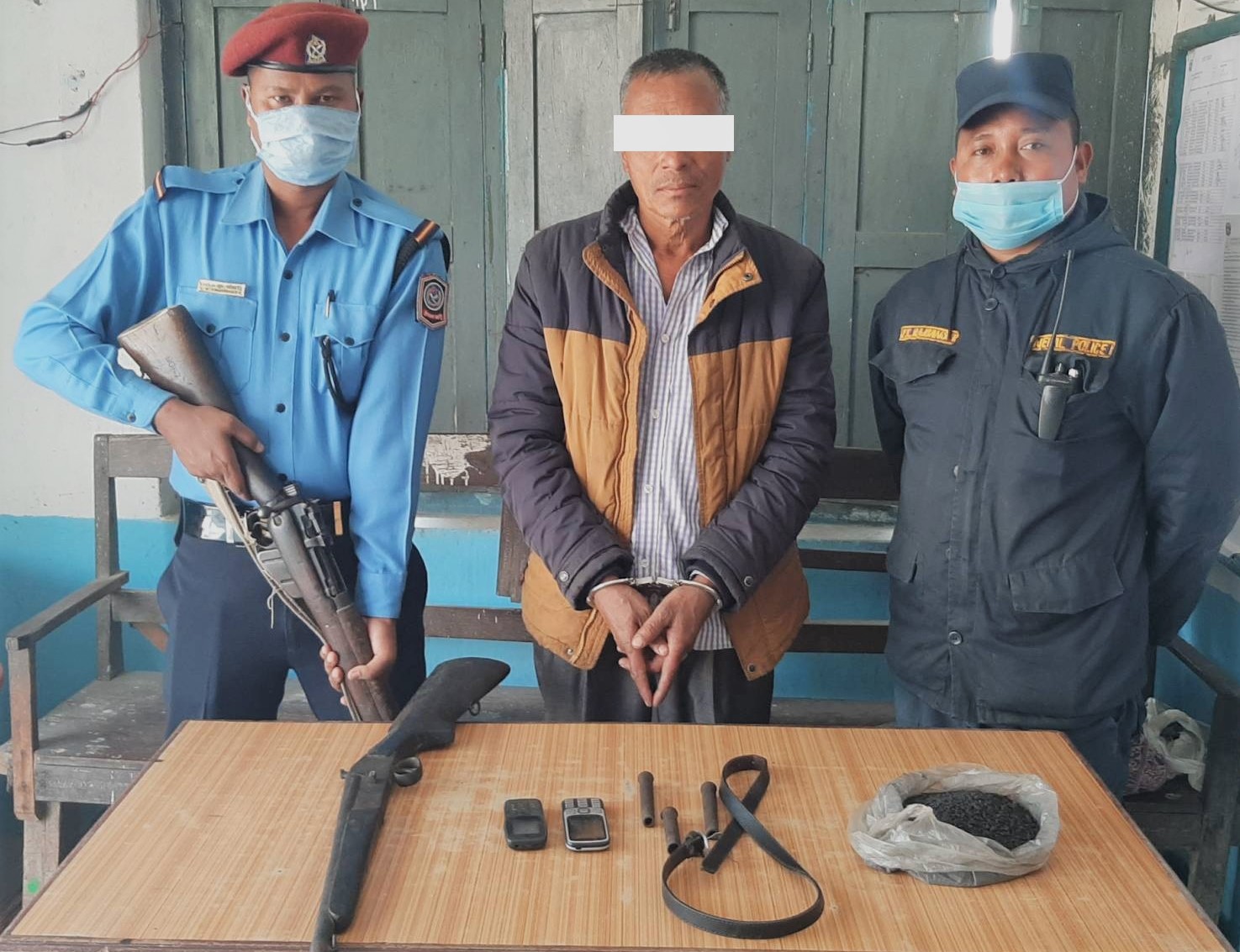 मोरङमा १२ बोर राइफलसहित एक जना पक्राउ