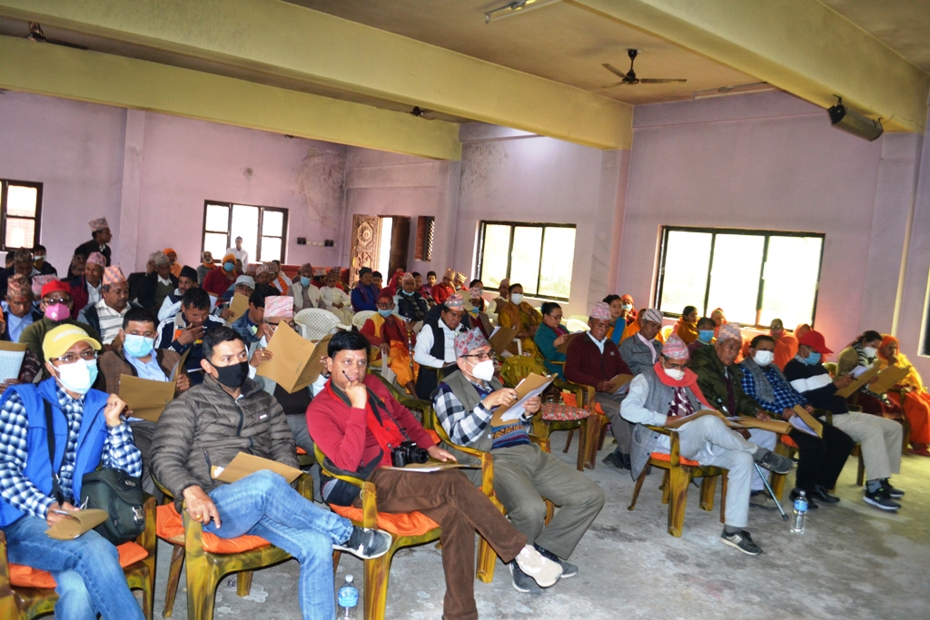 गलेश्वर मन्दिरको छाना पित्तलले छाइने
