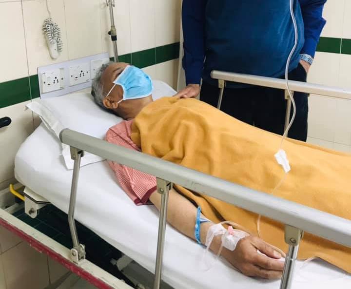 पूर्वप्रधानमन्त्री डा.बाबुराम भट्टराई अस्पताल भर्ना