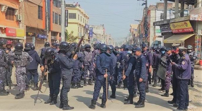 जनकपुरमा प्रचण्ड-नेपाल समूहका कार्यकर्ता र प्रहरीबीच झडप