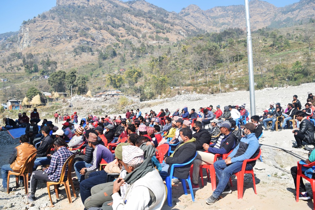 नेकपा प्रचण्ड–नेपाल पक्षद्धारा रघुगंगामा अगुवा कार्यकर्ता भेला (फोटो फिचर)