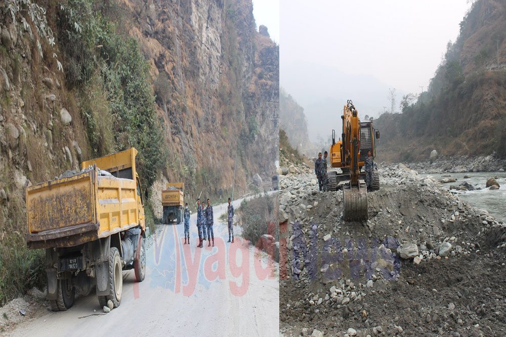 सम्झौता र मापदण्ड बिपरित नदी दोहनमा प्रयोग भएको डोजर र टिप्पर नियन्त्रणमा