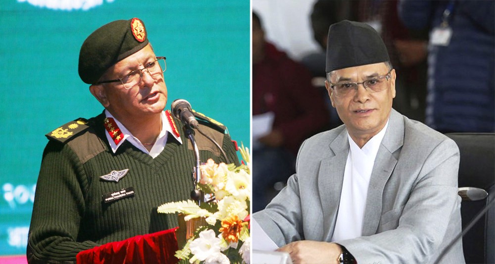 प्रधानसेनापति थापाको ‘विवादास्पद भेट’