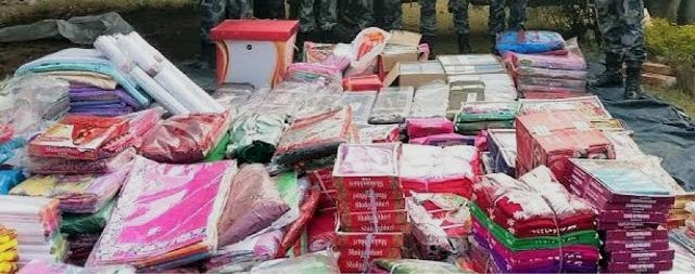 भन्सार छलीका लुगाकपडा र चिनी बरामद