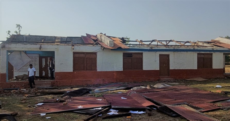 हावाहुरीले तीन लाख बराबरको क्षति