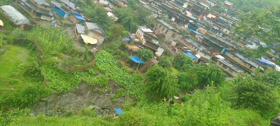 बाढी–पहिरोले मुदीको पनेरबोटमा सात घर उच्च जोखिममा 