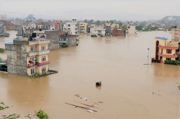 अविरल वर्षाका कारण पर्साको दर्जनौं बस्ती डुवानमा