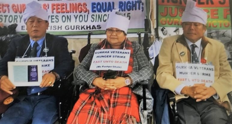 आफूहरुविरुद्ध भेदभाव गरिएको भन्दै भूतपूर्व गोर्खा सैनिकहरूद्धारा लन्डनमा आमरण अनशन
