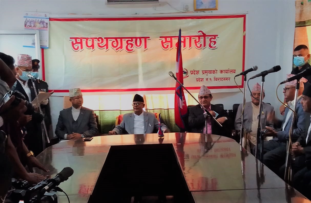 प्रदेश १ : शेरधन राईद्वारा राजीनामा, भीम आचार्य नयाँ मुख्यमन्त्री नियुक्त