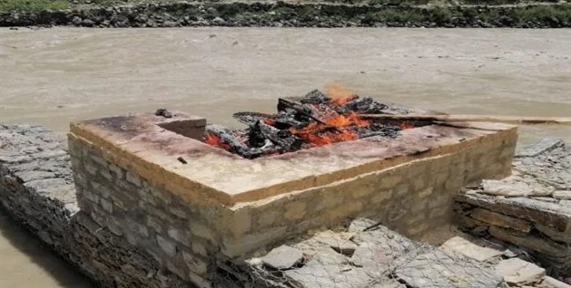हुम्लामा पहिलोपटक बन्यो शव जलाउने पक्की घाट