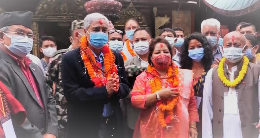 प्रधानमन्त्री देउवाद्वारा कुम्भेश्वर मन्दिरको उद्घाटन