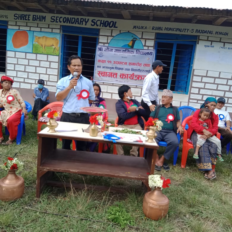 भिम माविमा कक्षा ११ संचालन ,शिक्षा र व्यवस्थापन संकायको अध्यापन सुरु