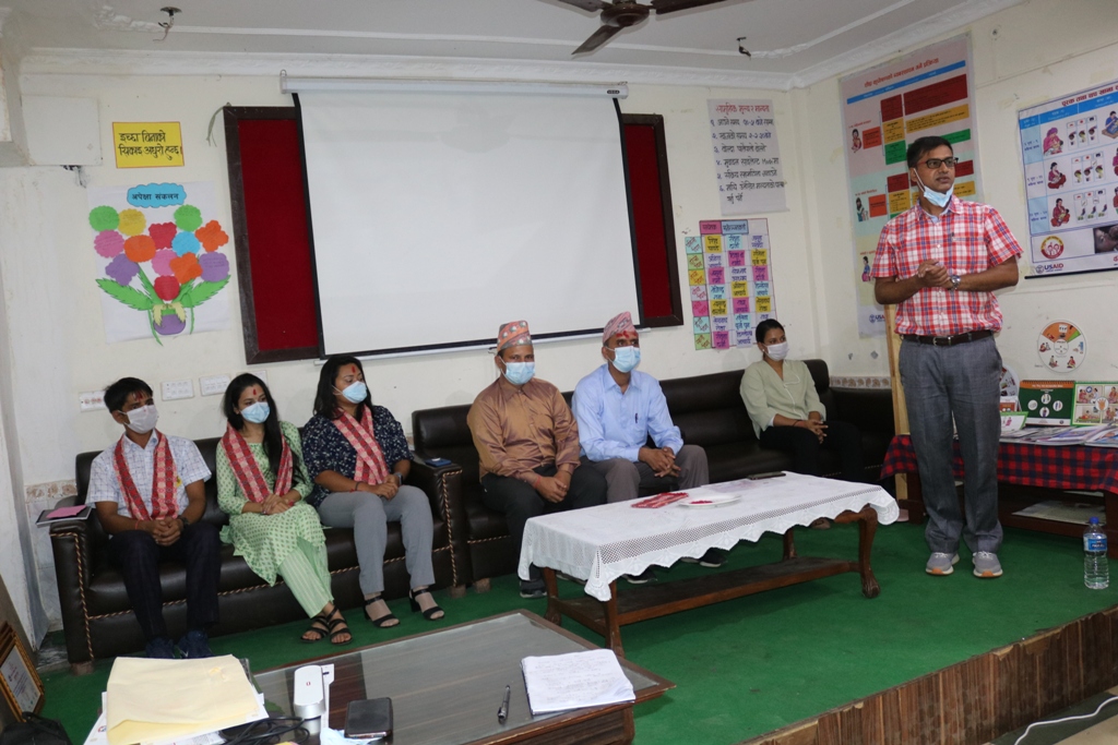 बेनीमा सञ्चालित स्वास्थ्यकर्मीलाई प्रशिक्षक प्रशिक्षणसम्बन्धी तालिम सकियो