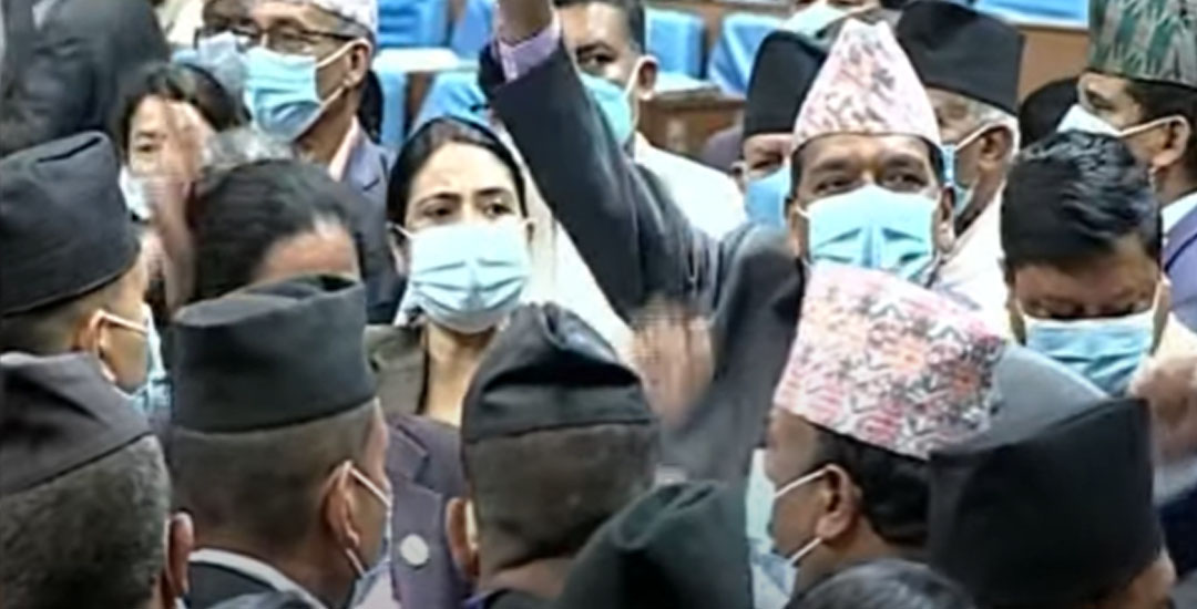 प्रतिनिधि सभा बैठकमा लाग्यो मुर्दावादको नारा