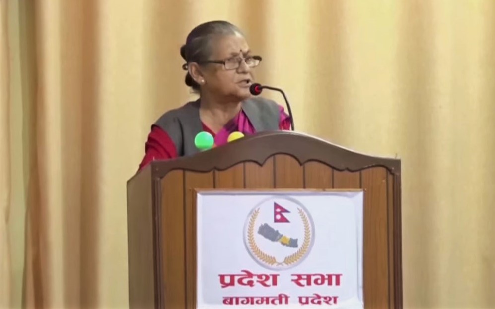 बागमती प्रदेशकी मुख्यमन्त्री शाक्यद्वारा राजीनामा घोषणा
