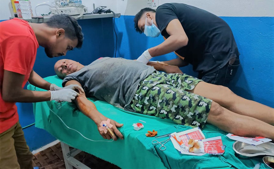 बाघको आक्रमणबाट एक घाइते