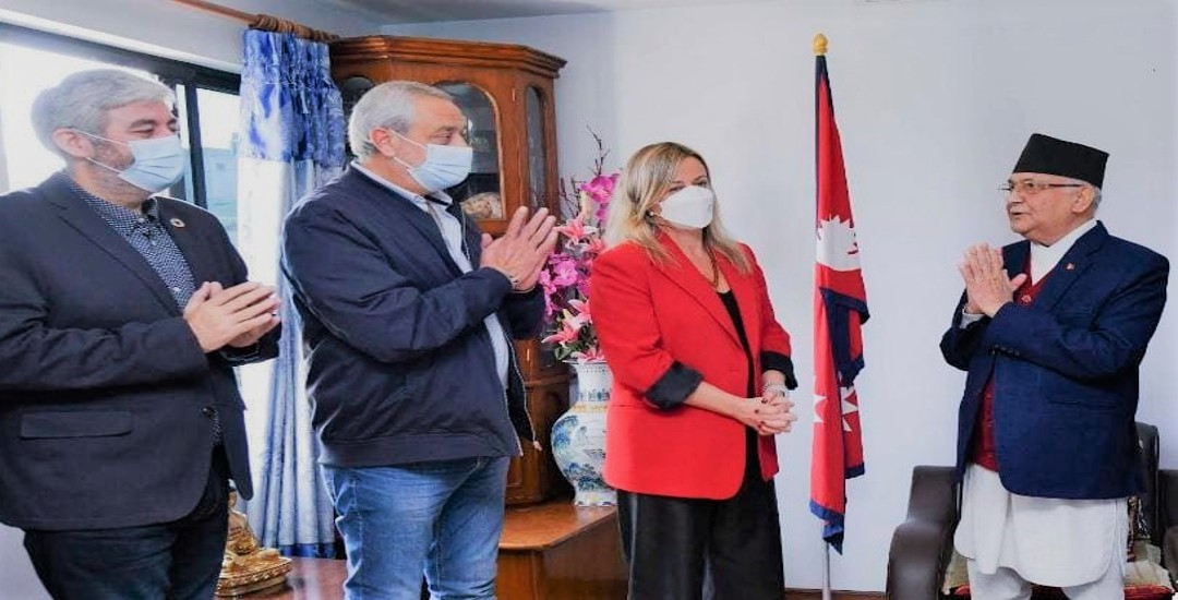 ओलीसँग स्पेनी सभामुखको शिष्टाचार भेटवार्ता