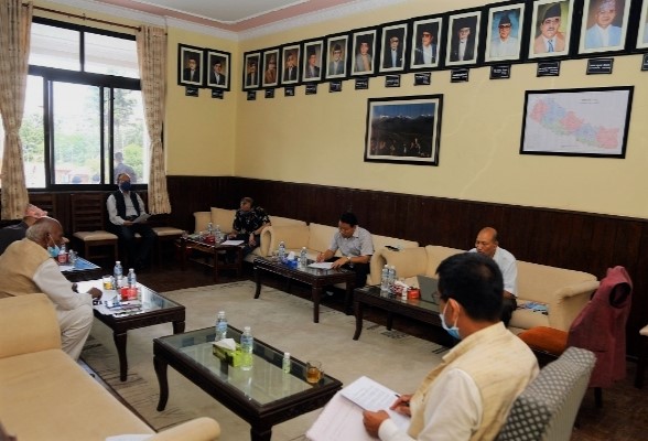 मन्त्रालयको भागबण्डा टुंग्याउन कार्यदलको बैठक बालुवाटारमा