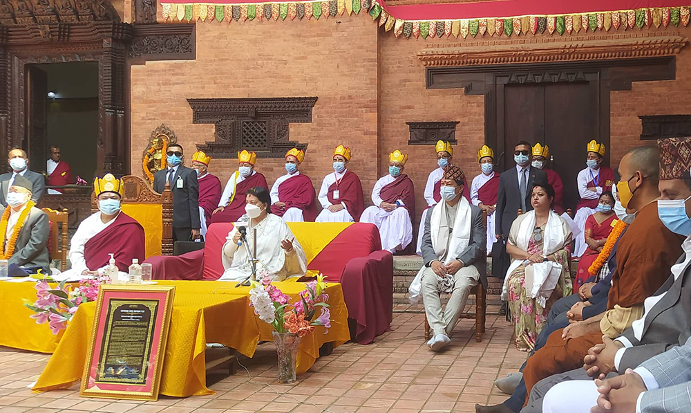 राष्ट्रपति भण्डारी लुम्बिनीमा