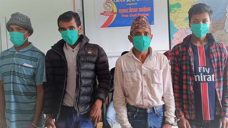 संखुवासभाको मादी हत्याकाण्डका ४ अभियुक्त जेल चलान