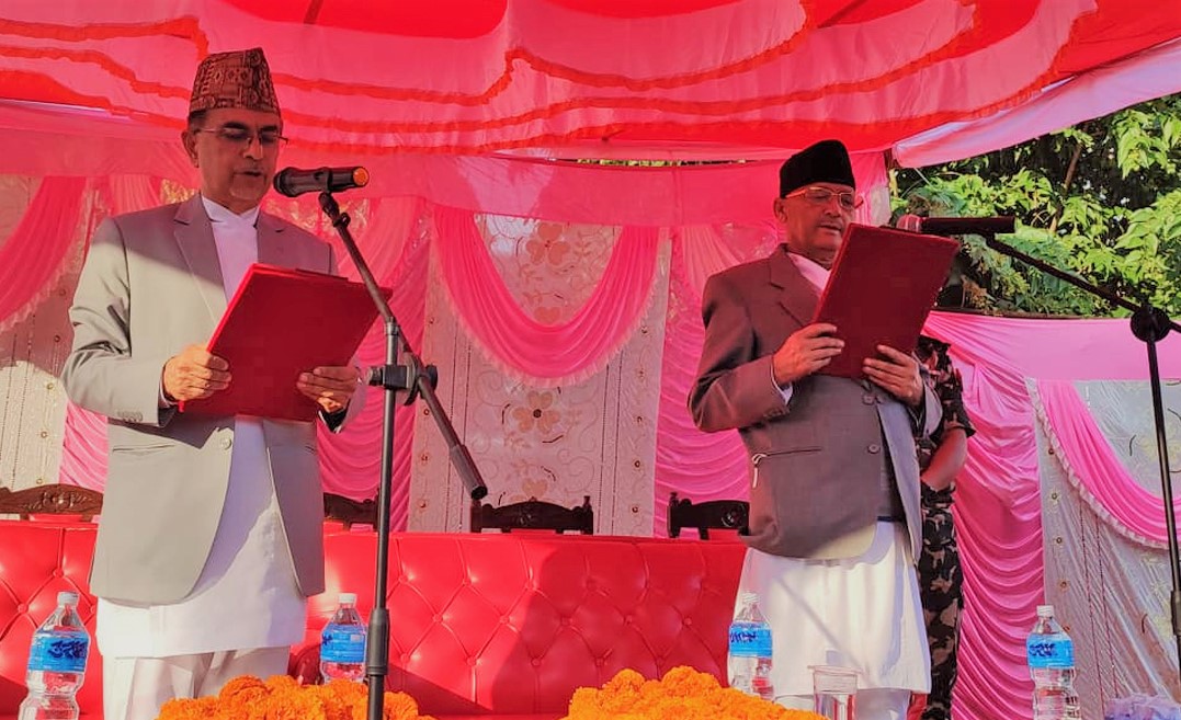 बागमती प्रदेशका नवनियुक्त मुख्यमन्त्री पाण्डेले लिए सपथ