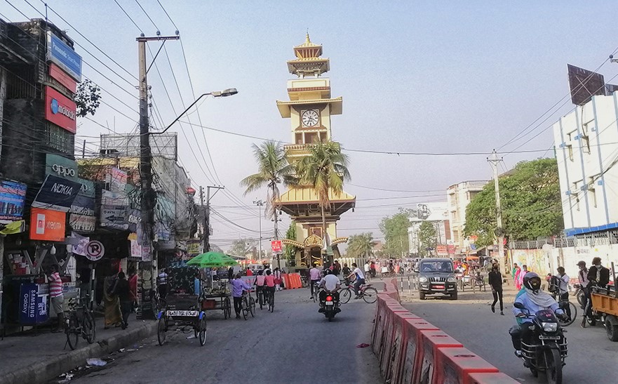 वीरगञ्जस्थित घण्टाघरको घडी पुनः सञ्चालनमा