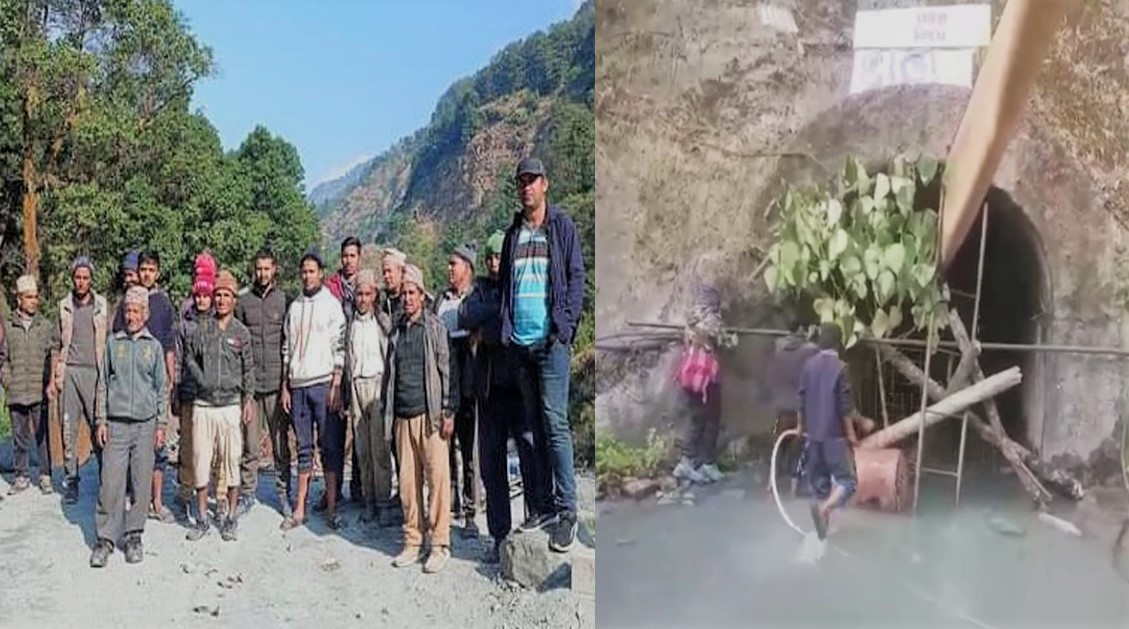 स्थानीयबासीद्धारा घारखोला जलविद्युत आयोजनामा अवरोध