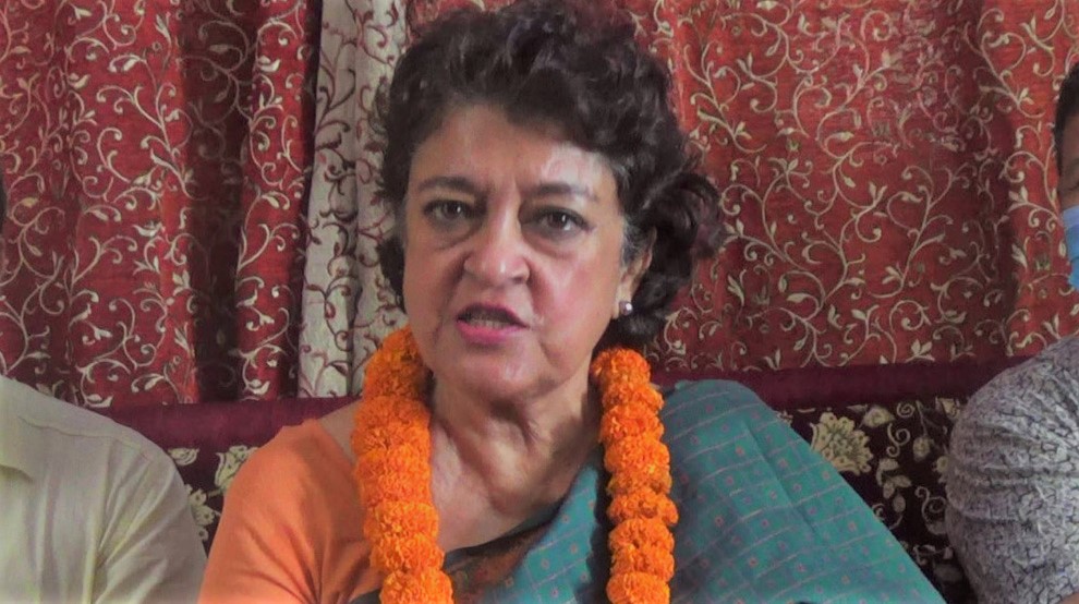 सभापतिमा उठ्ने सुजाता कोइरालाको घोषणा