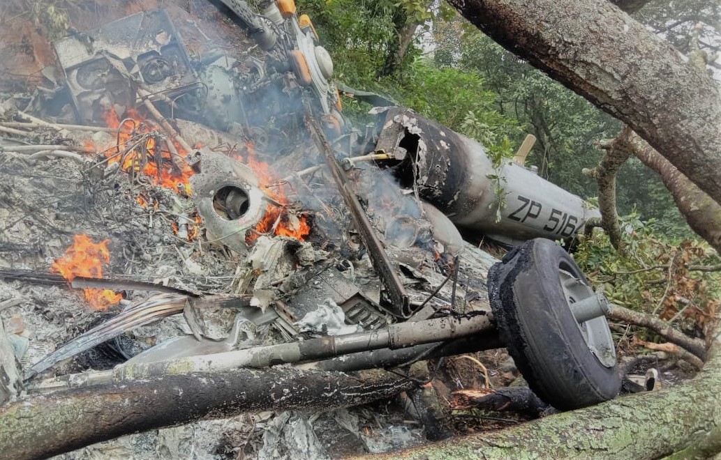 भारतीय सेना प्रमुख विपिन रावत चढेको हेलिकप्टर दुर्घटना