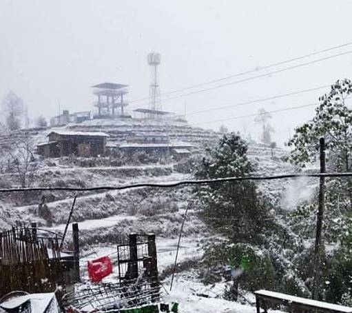 म्याग्दीका उच्च क्षेत्रमा हिमपात,जनजिवन प्रभावित (फोटो फिचर)