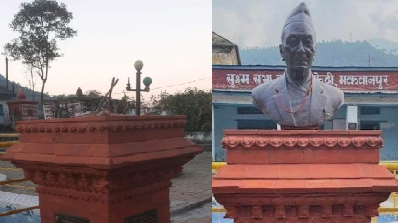अनावरण हुनुअघि नै चोरी भयो गणेशलाल श्रेष्ठको प्रतिमा