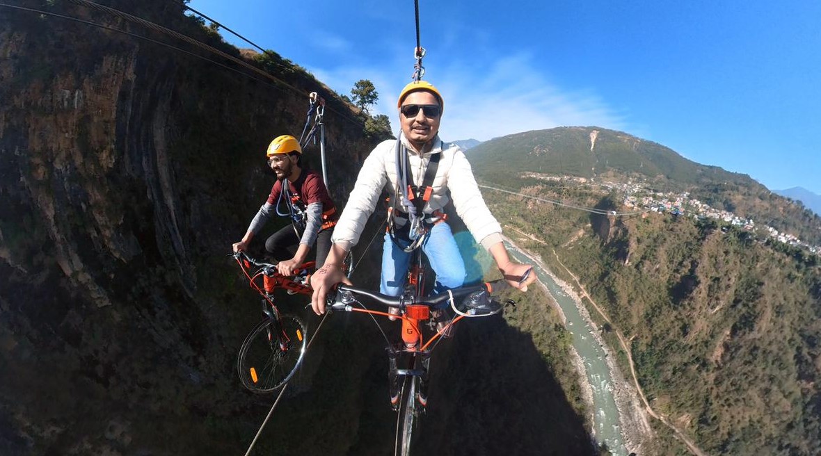 कुश्मामा व्यवसायिक स्काई साइक्लिङ सुरु