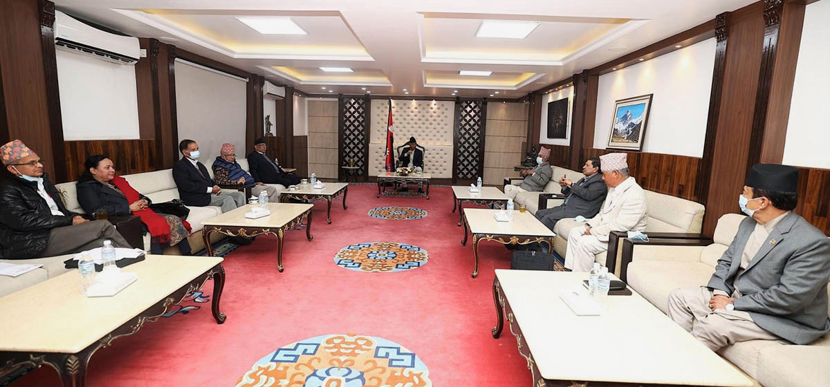 संसदलाई सुचारु गराउन पहल गर्ने गठबन्धनको निर्णय