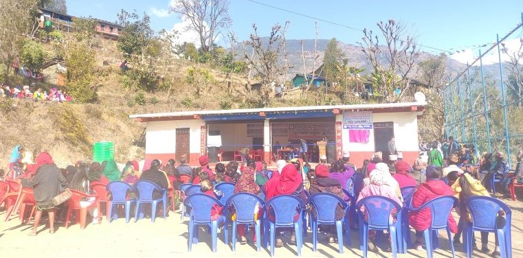 खर्कमा एकिकृत एकिकृत सामुदायिक भवन र खेलमैदान निर्माण