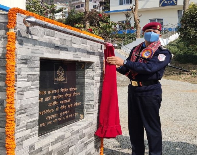 भूकम्पमा भत्किएको प्रहरी कार्यालय बल्ल तयार