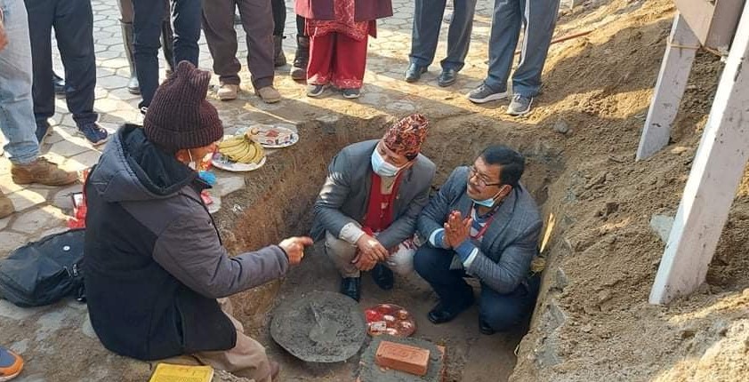 चाबहिल र मित्रपार्कमा आकाशे पुल शिलान्यास