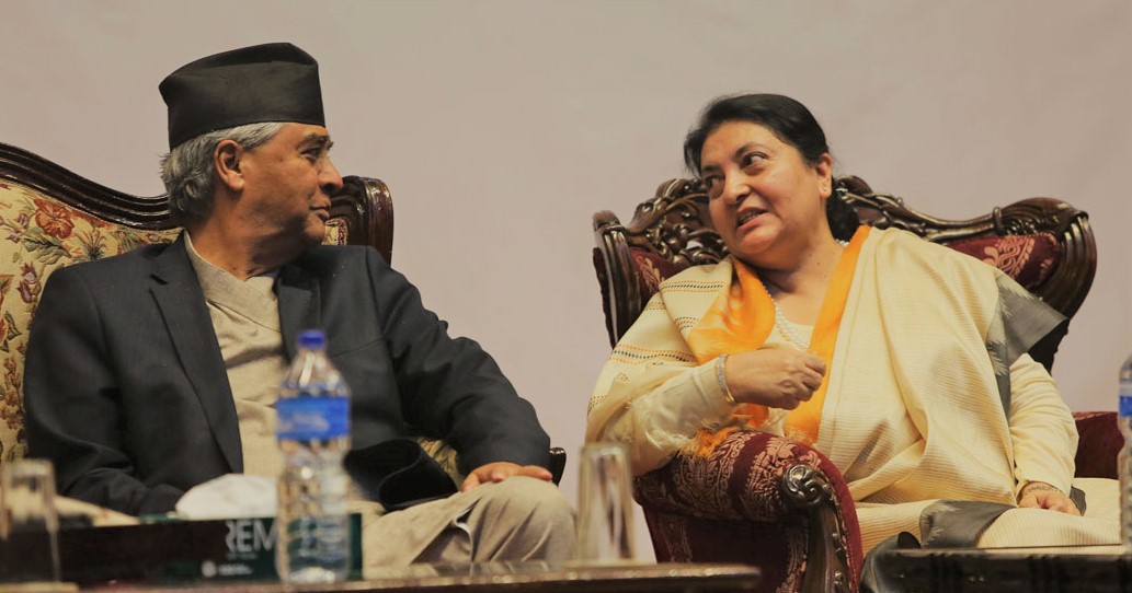 राष्ट्रपति भण्डारी र प्रधानमन्त्री देउवाबीच भेटवार्ता