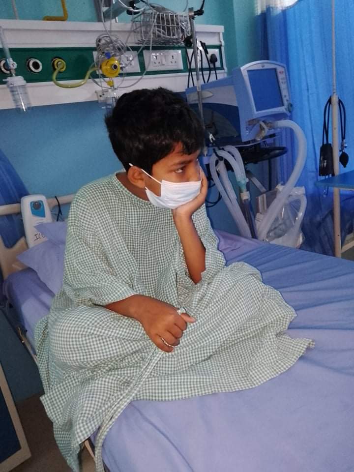 रक्तक्यान्सरबाट थलिएका रुमका १० बर्षिय निश्चलको उपचारमा आर्थिक अभाव