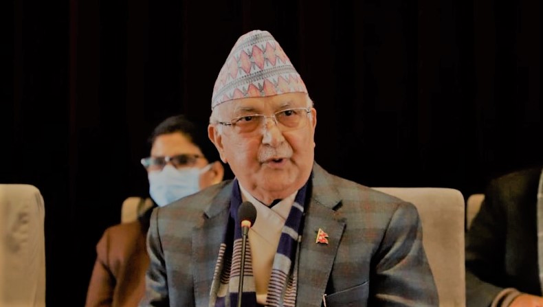 पत्रकार बाहिर निकालेर ओलीको सम्बोधन