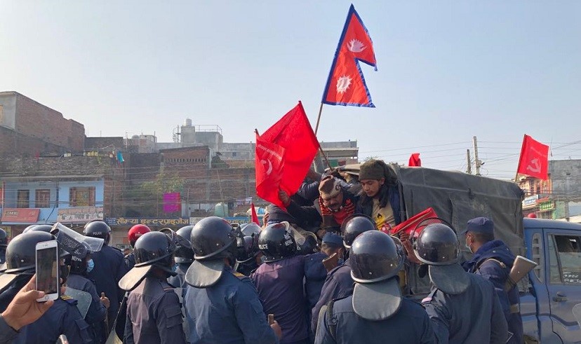 राजमार्ग बन्द गराउन खोज्ने नेकपा क्रान्तिकारी माओवादीका १० कार्यकर्ता पक्राउ